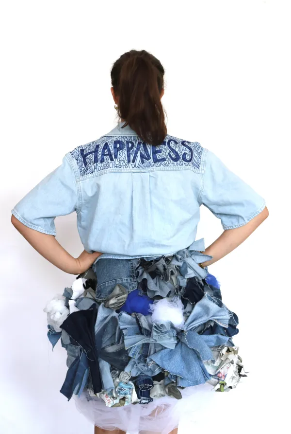 Jeans Modeentwurf Happiness