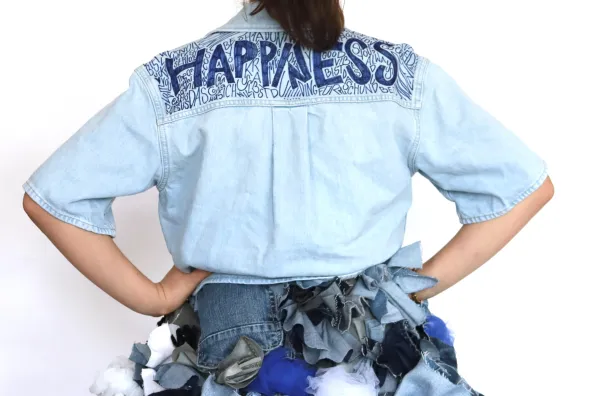 Jeans Modeentwurf Happiness
