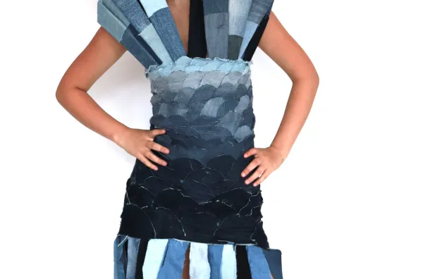 Jeans Modeentwurf Fisch